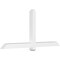 Ekena Millwork Eugene Architectural Grade PVC Gable Bracket, 72"W x 33"H x 4"D x 4"F, 11/12 Pitch GBP072X33X0404EUG00 - alternate 1